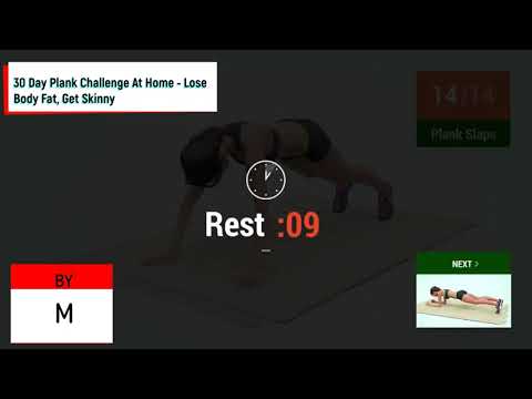 30 Day Plank Challenge At Home   Lose Body Fat, Get Skinny/30 დღიანი პლანკის გამოწვევა სახლში   და